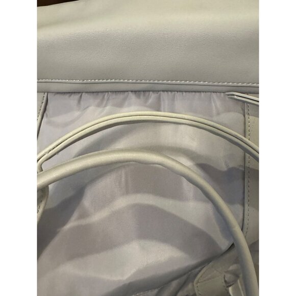 Madden Girl Nylon & Faux Leather Tote Bag Gray Large Shoulder Strap Versatile De - Picture 7 of 14